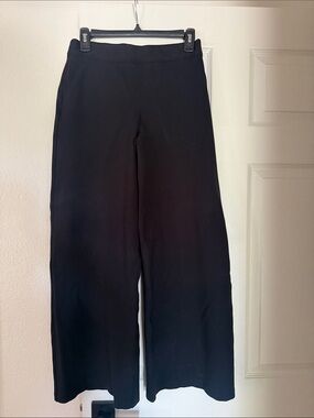 SPANX Black Wide Leg Pull-On Pants